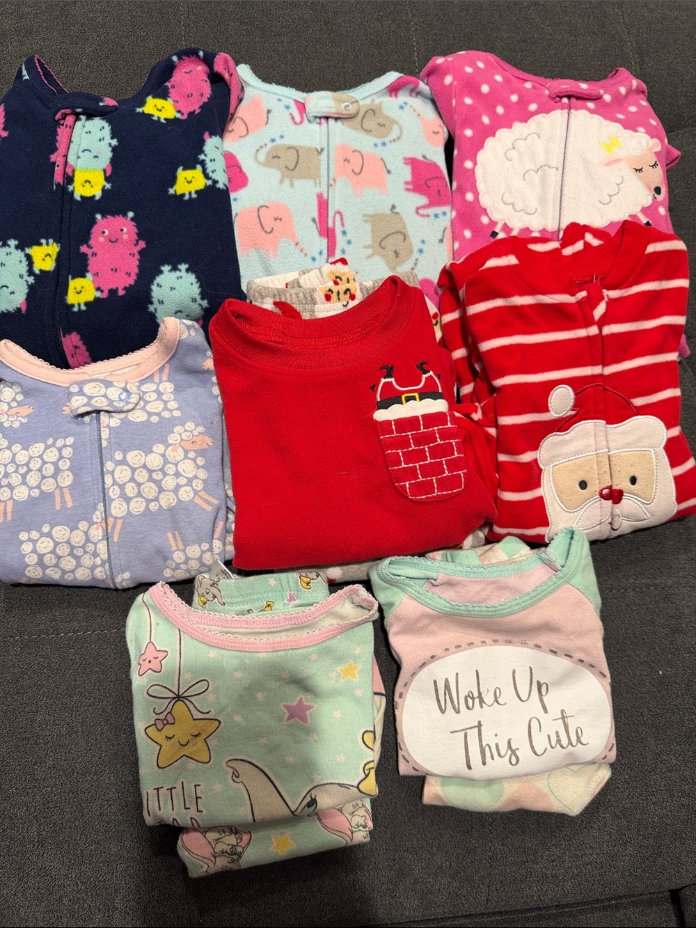 Toddler Girl Pajamas-Set of 8